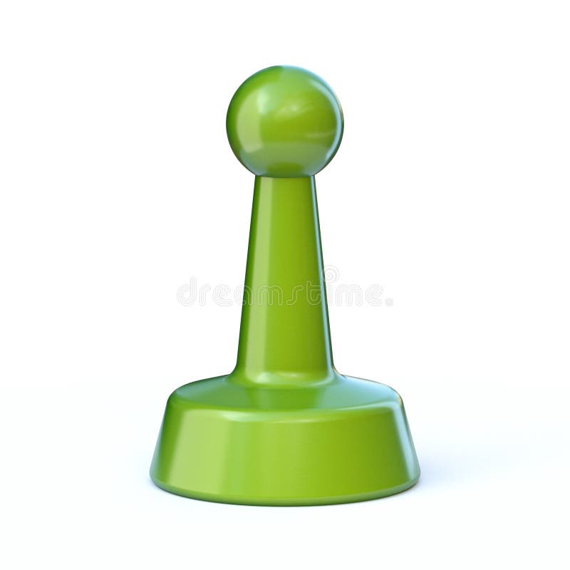 Green game pawn 3D stock illustration. Illustration of ludo - 169633618