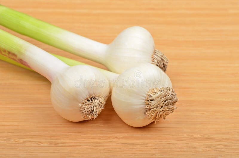 Green garlic stock photo. Image of healthy, green, eating 73154318