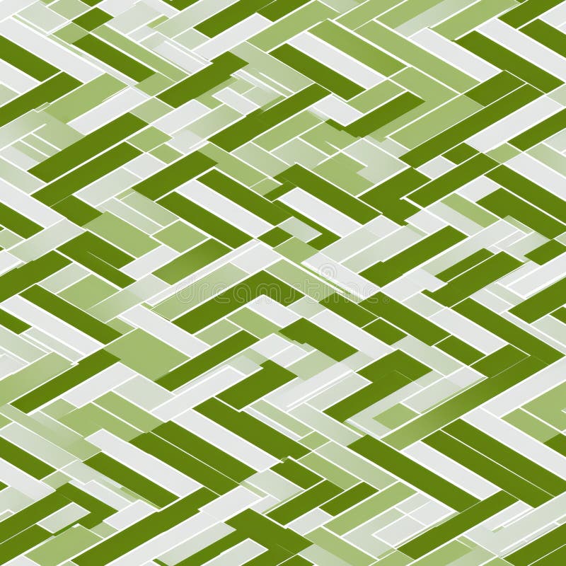 Green geometric pattern seamless abstract background with intricate shapes for design projects vector illustration