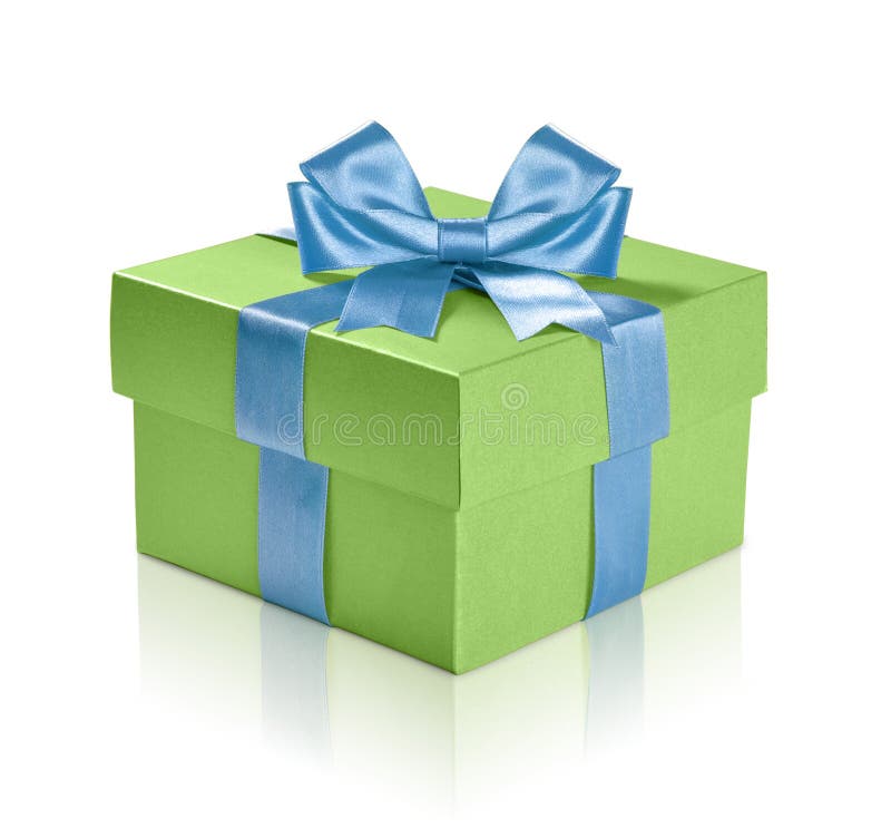 Green gift box stock photo. Image of shopping, holiday 28317396