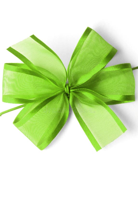 Green gift,ribbon,bow stock photo. Image of background 8030650