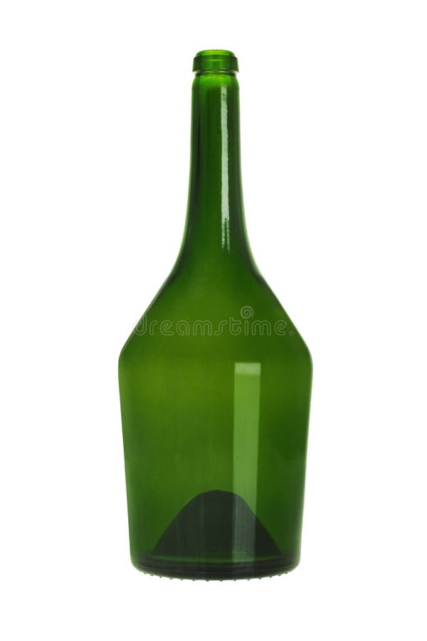 Green Glass Bottle stock images