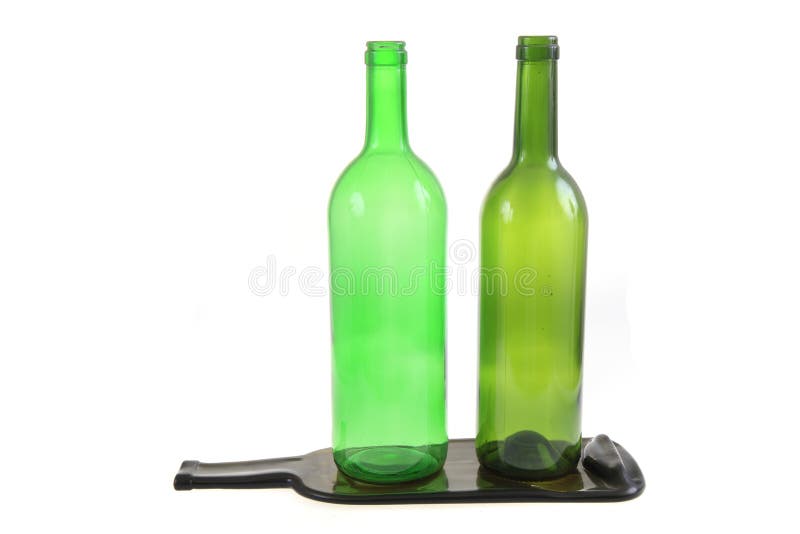 Green glass bottle stock photo. Image of wine, bottle 65516550