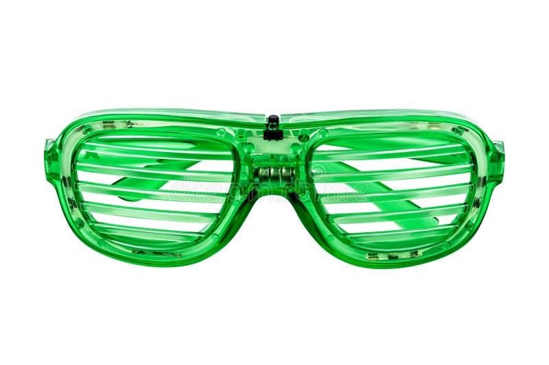 Green glasses for party stock photo. Image of eyeglass 91929682
