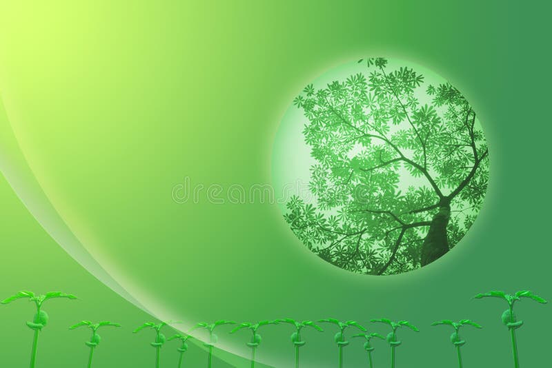 Green globe background