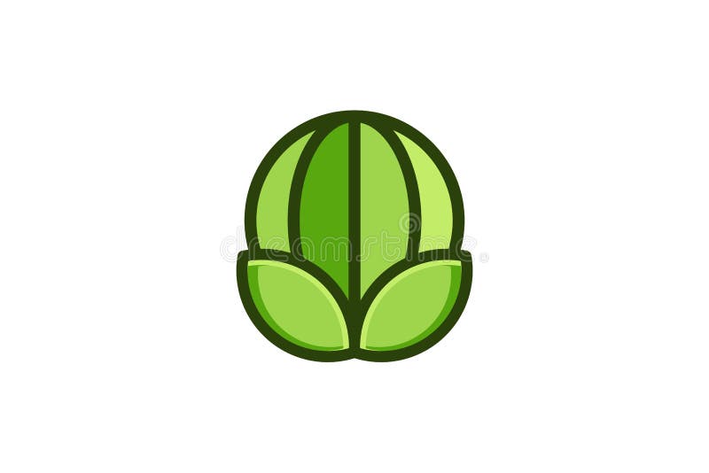 Green Globe and leaf Logo Designs Inspiration Isolated on White Background. stock illustration Green Globe and leaf Logo Designs Inspiration Isolated on White Background. stock illustration