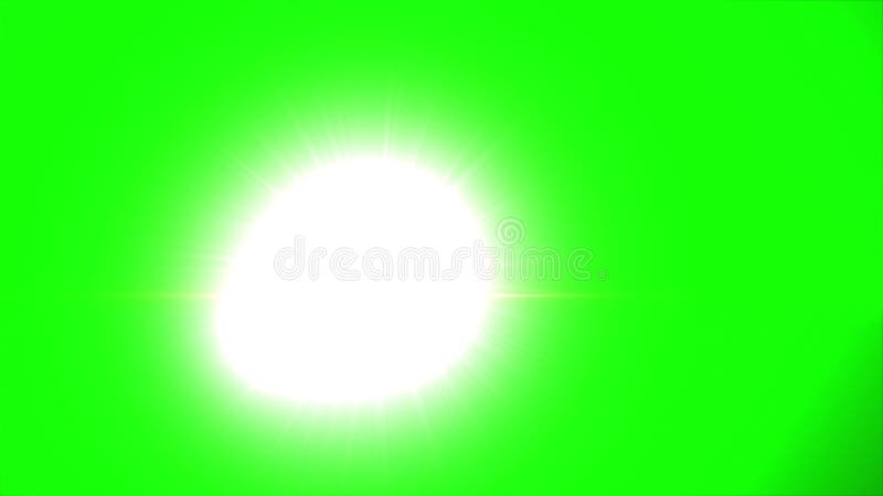 Green Glowing Christmas Tree stock illustration
