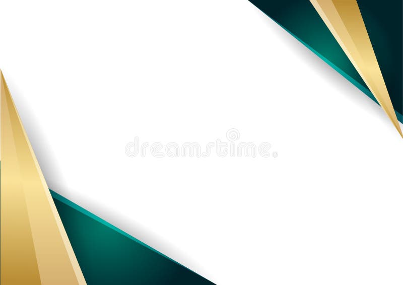 Green and Gold Abstract Geometric Background Gradient Color Certificate  Template. Suit for Presentation Background, Banner, Poster Stock  Illustration - Illustration of smooth, curve: 231578834