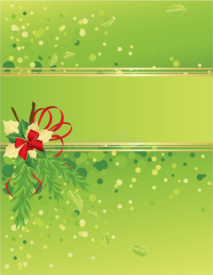 Green And Gold Christmas Background Stock Illustration Illustration of december, joyful 11304711