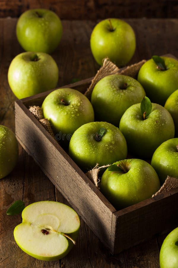 Green Granny Smith Apple stock photo. Image of food, refreshing 58446598