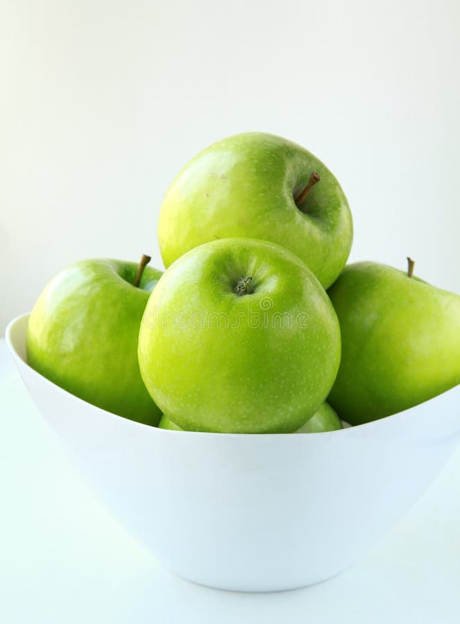 Green Granny Smith apples stock photo. Image of harvest 19081938