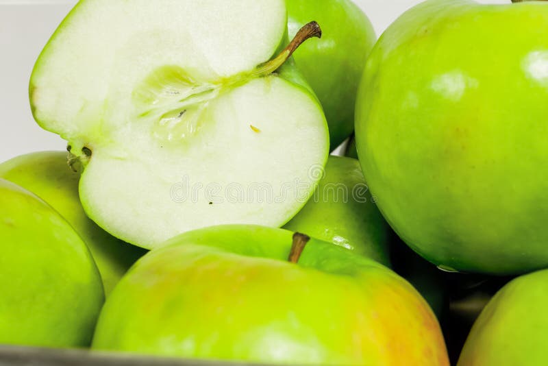 Green Granny Smith Apples stock image. Image of granny 36038509