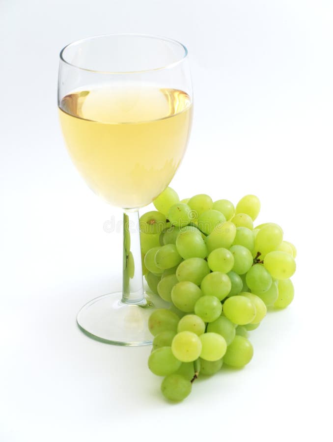 Green grape and wine