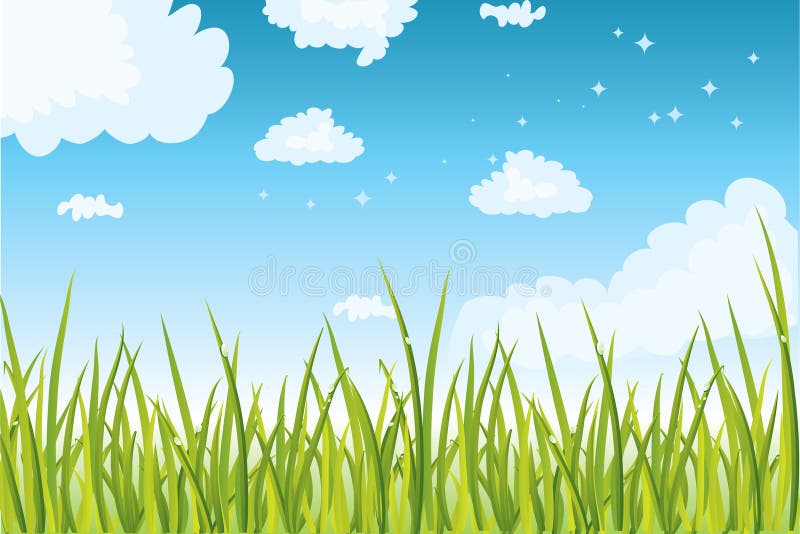 Green grass stock vector. Illustration of plant, backgrounds 13750123