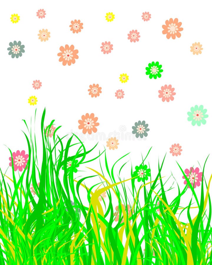 Green grass royalty free illustration