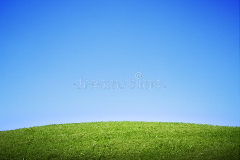 Hill stock image. Image of field, blue, freshness, cloudscape - 13264359