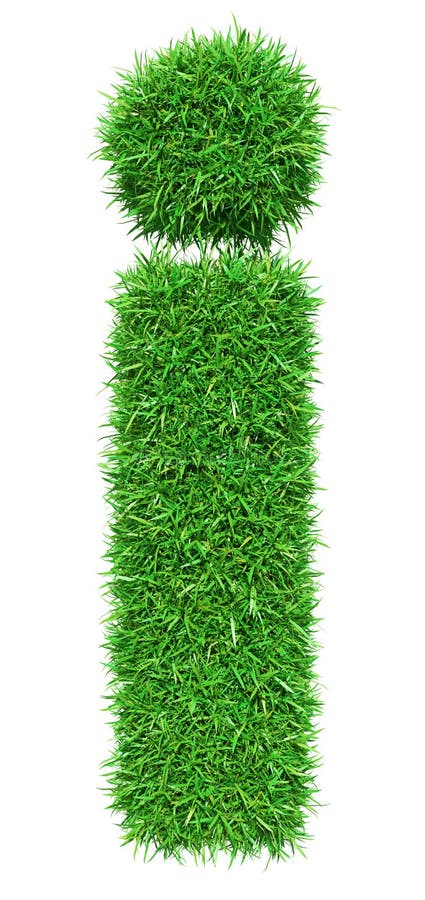 Green Grass Letter I stock illustration. Illustration of font - 84212298