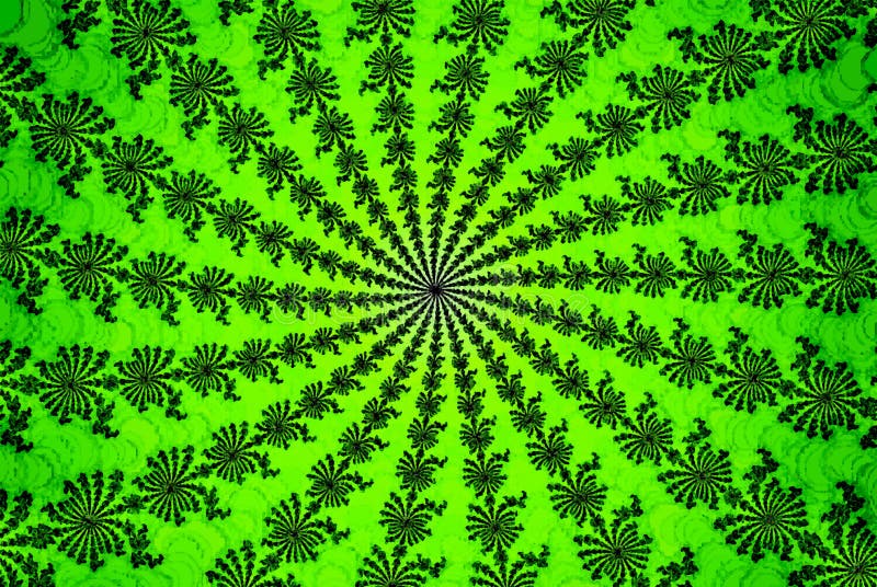 Green grass summer fractal stock illustration