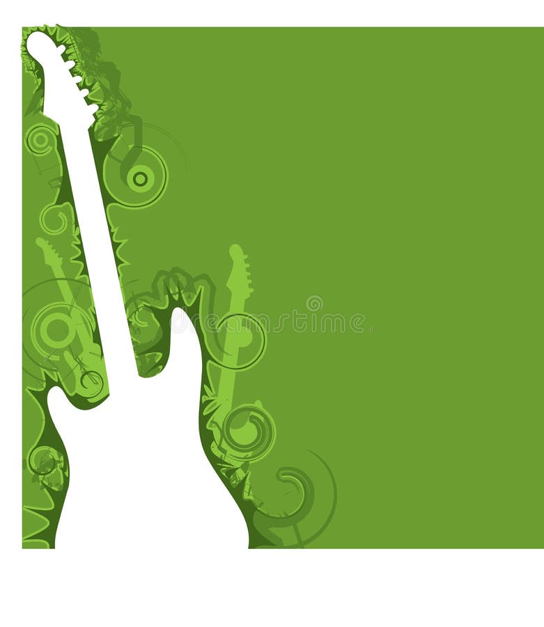 Green guitar