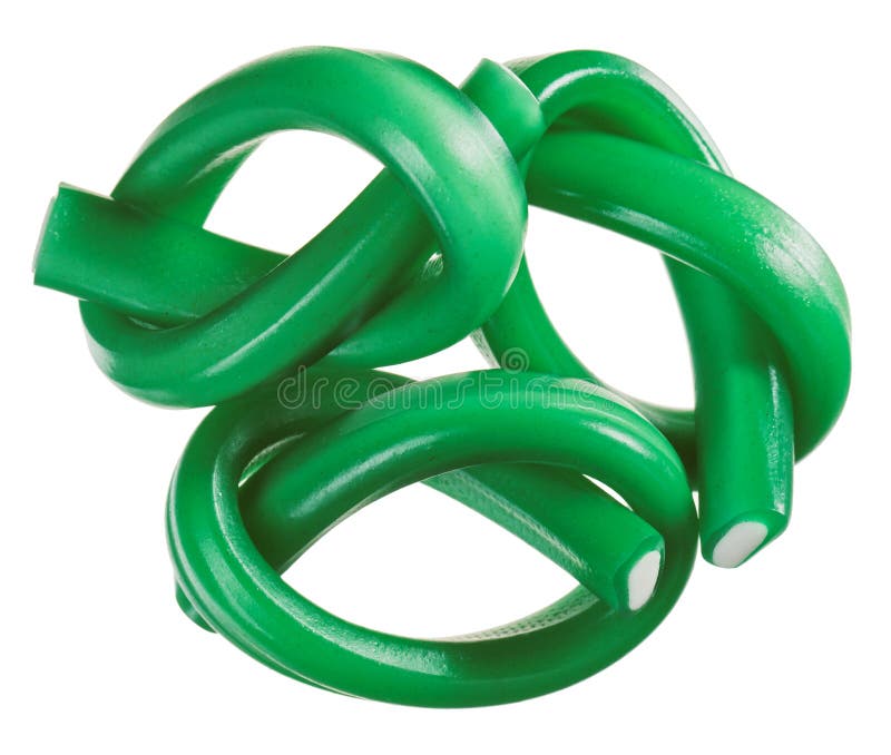 Green Gummy Candy (licorice) Rope Set Stock Image Image of liquorice