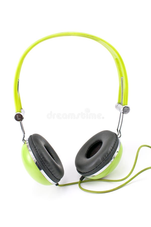 Earbud headphones. stock image. Image of isolated, plastic 2060197