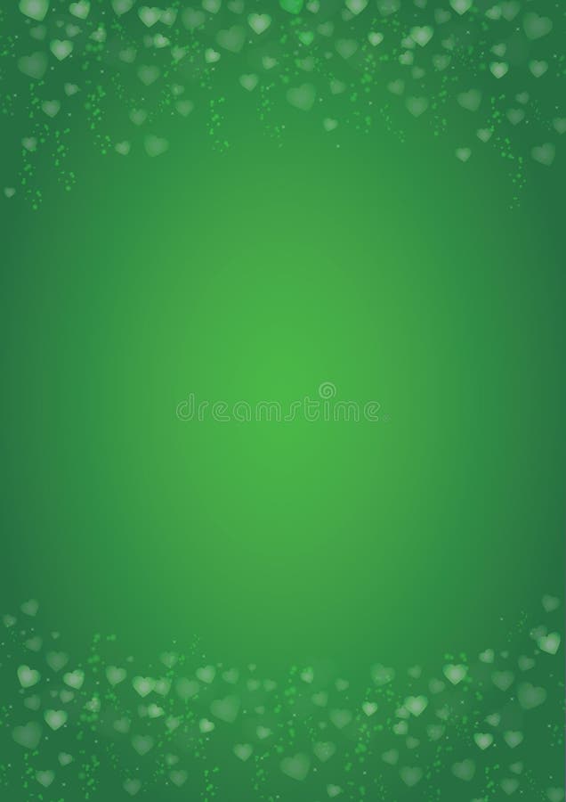 Greenheartslovebackground Stock Illustration Illustration of