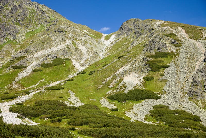 Zelený kopec ve Vysokých Tatrách, Slovensko