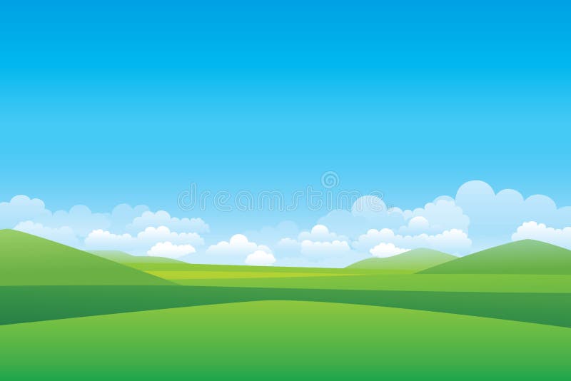 Green Hill Landscape Stock Vector Illustration Of Green 73759702