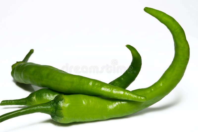 Green Hot Chili Peppers stock photo. Image of chili, body 14798168