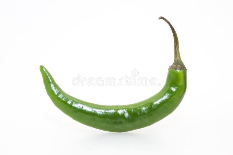 Green hot pepper stock image. Image of cayenne, close 31067207