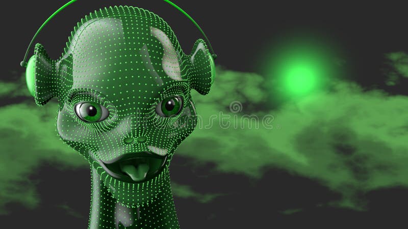 Green Humanoid vector illustration
