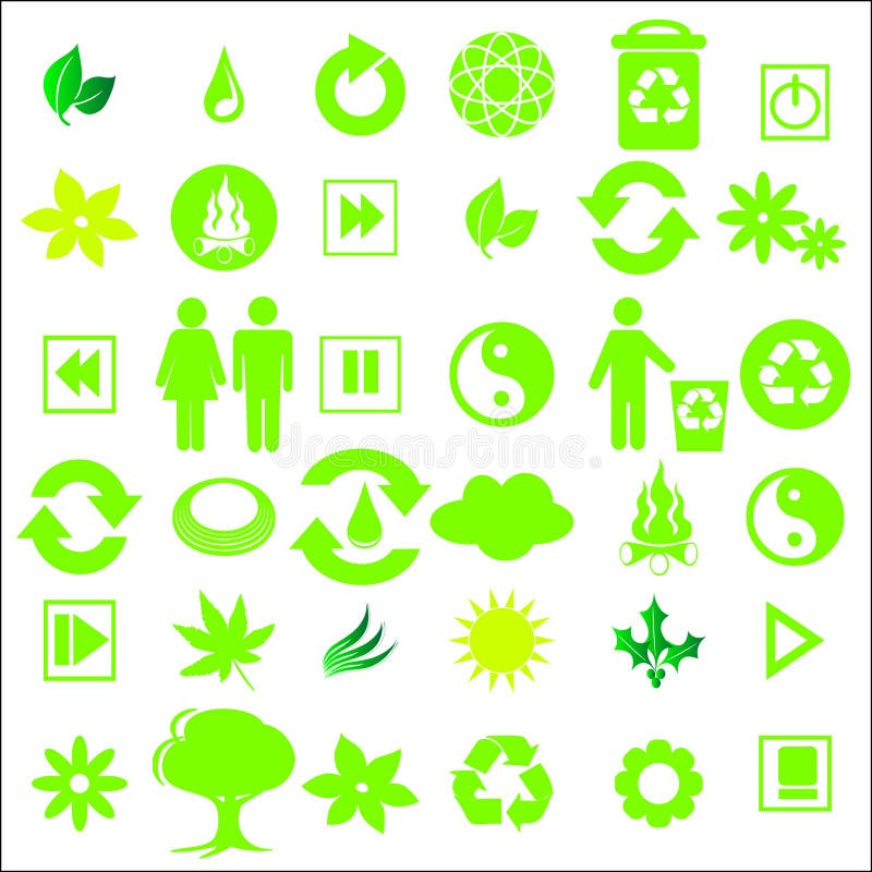 Green icons