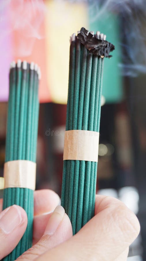 Green Incense Sticks in Japan Stock Image Image of symbol, sandal