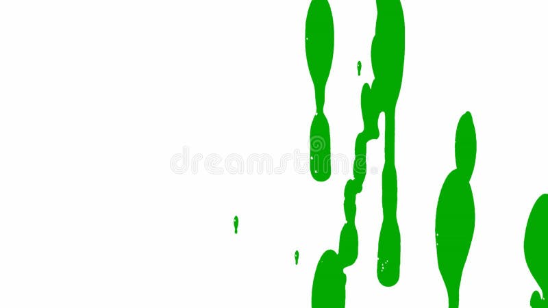 Green Ink Splatter stock video