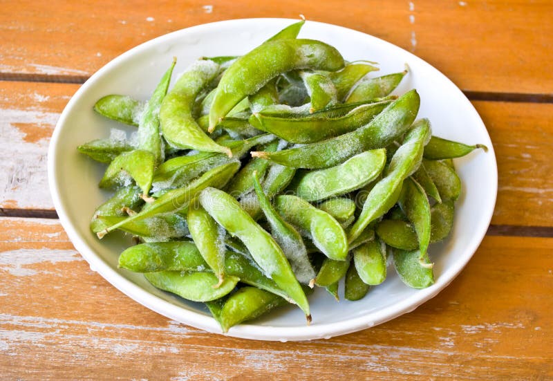 Green Japanese soybean stock photo. Image of cuisine 33390940