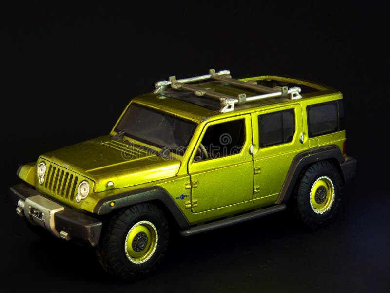 Green Jeep toy stock image. Image of tiny, dark, green 114432841