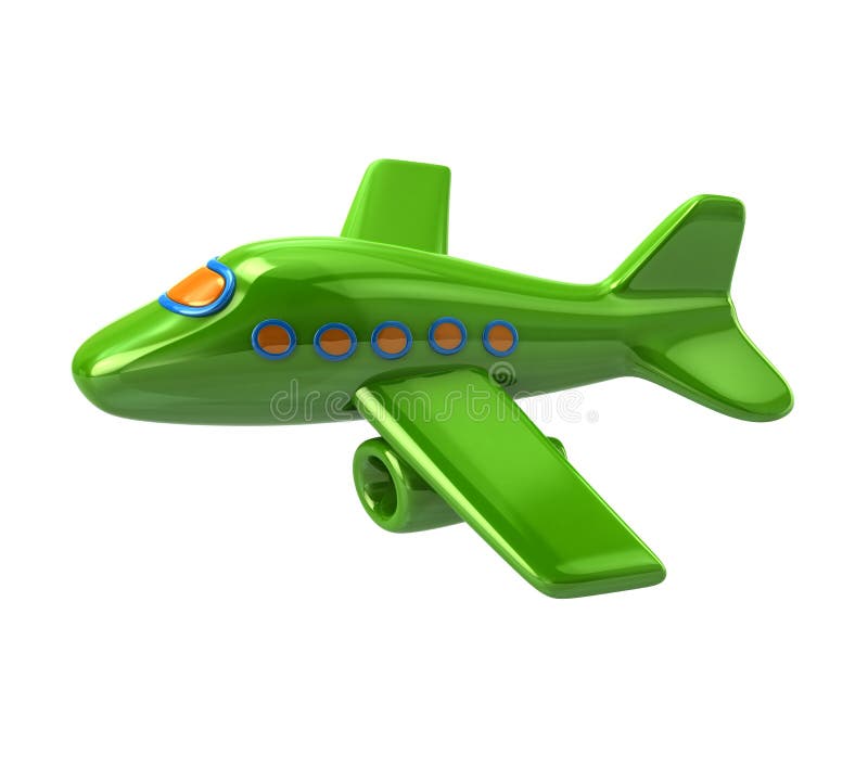 green toy plane