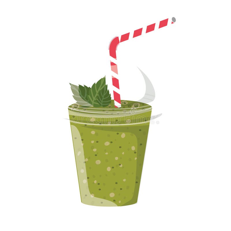 Green juice smoothie stock vector. Illustration of blended 79339927
