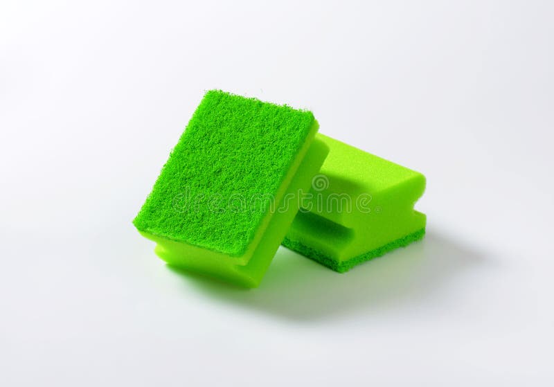 Green kitchen sponges stock photo. Image of green, housework 31785772