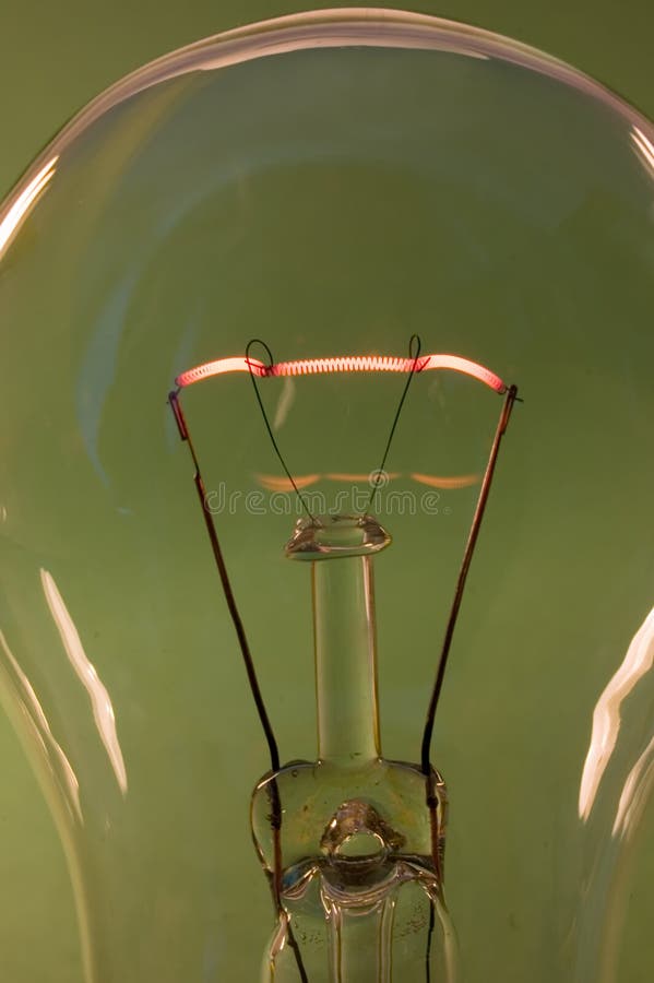 Green lamp stock image. Image of luminous, electric, helix 1869629