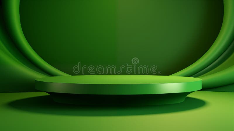 Green Layout for mounting beautiful product advertisements vector illustration