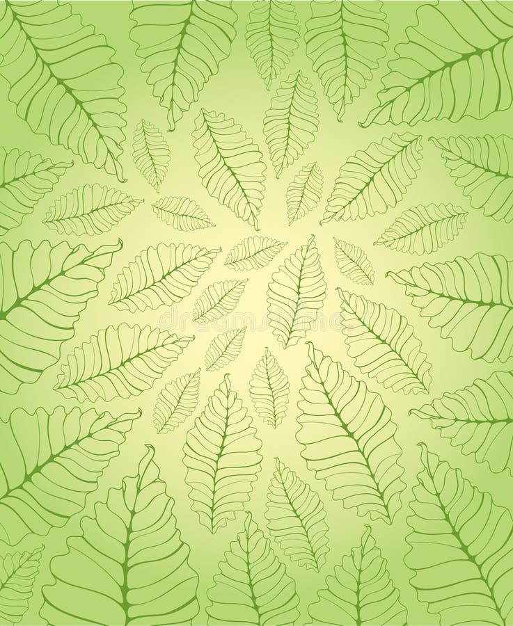 Green leaf background vector illustration