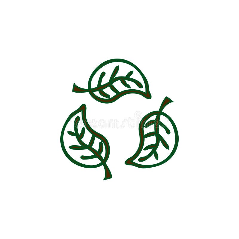 Eco Green Natural Leaf Symbol. Environment Icon. Spring Plant. Stock ...