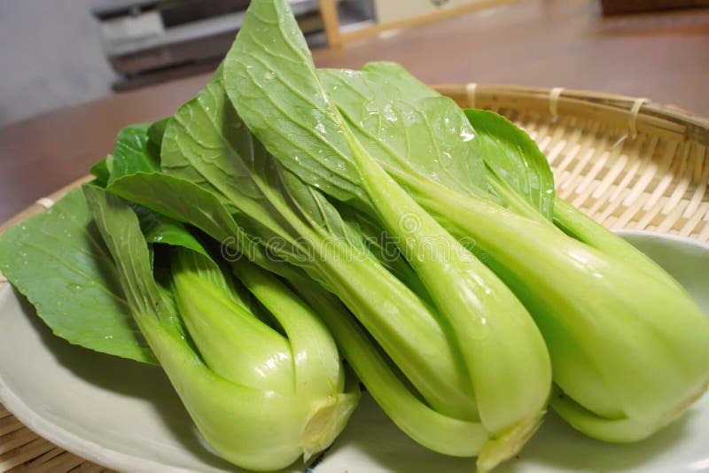 Green Leafy Vegetables From Japan Stock Image Image of delicious