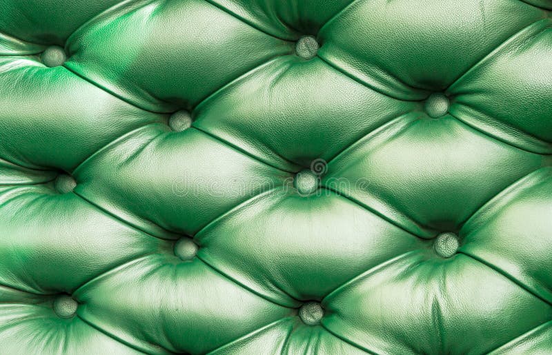 Green Leather Sofa Background Exploring Beautiful Texture & Pattern