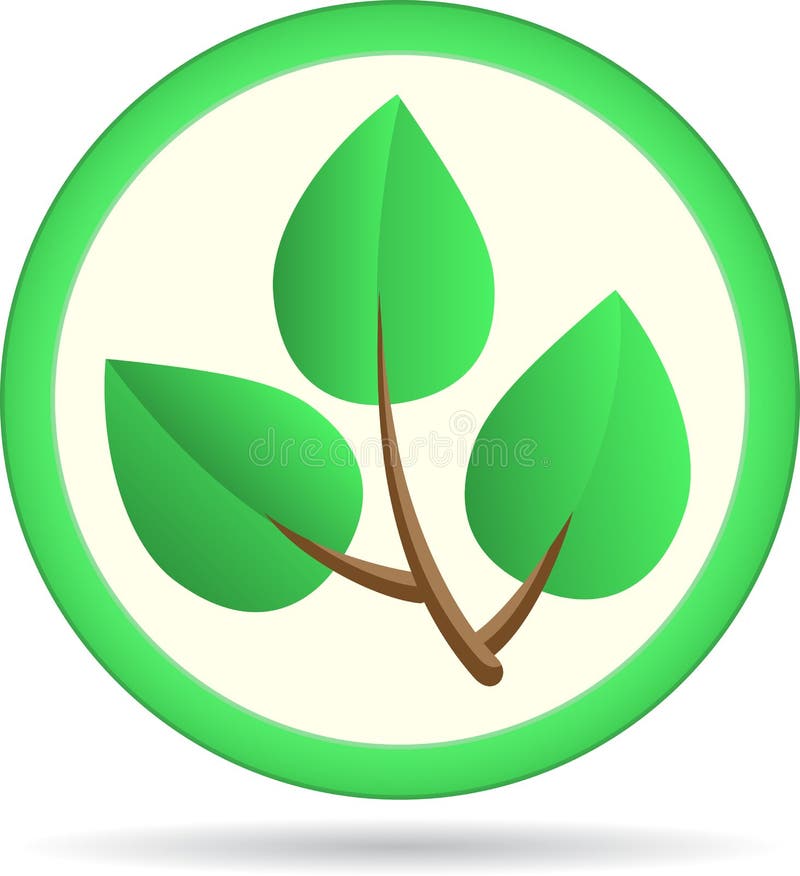 Green leaves royalty free illustration