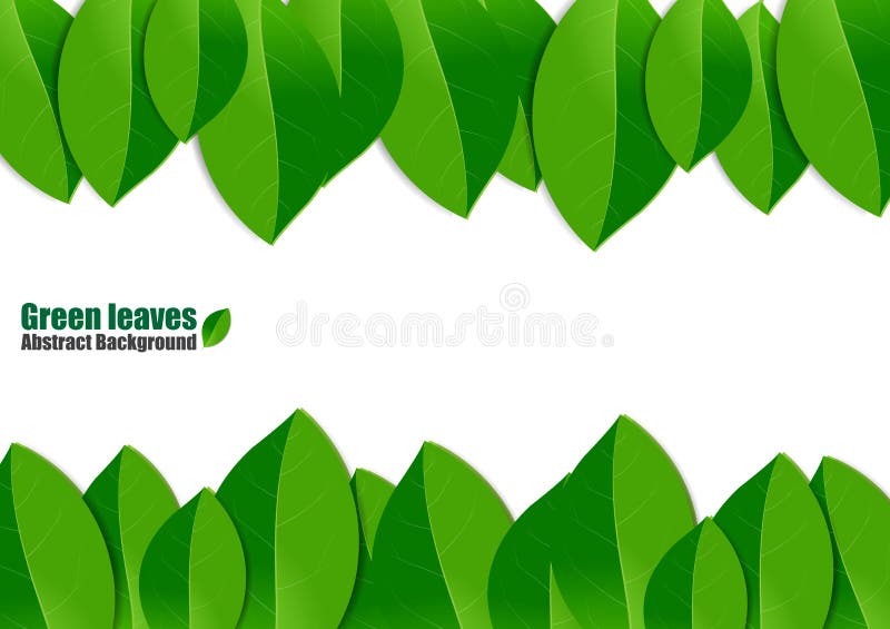 Fresh Green Leaves Abstract Background Stock Illustrations 78,325