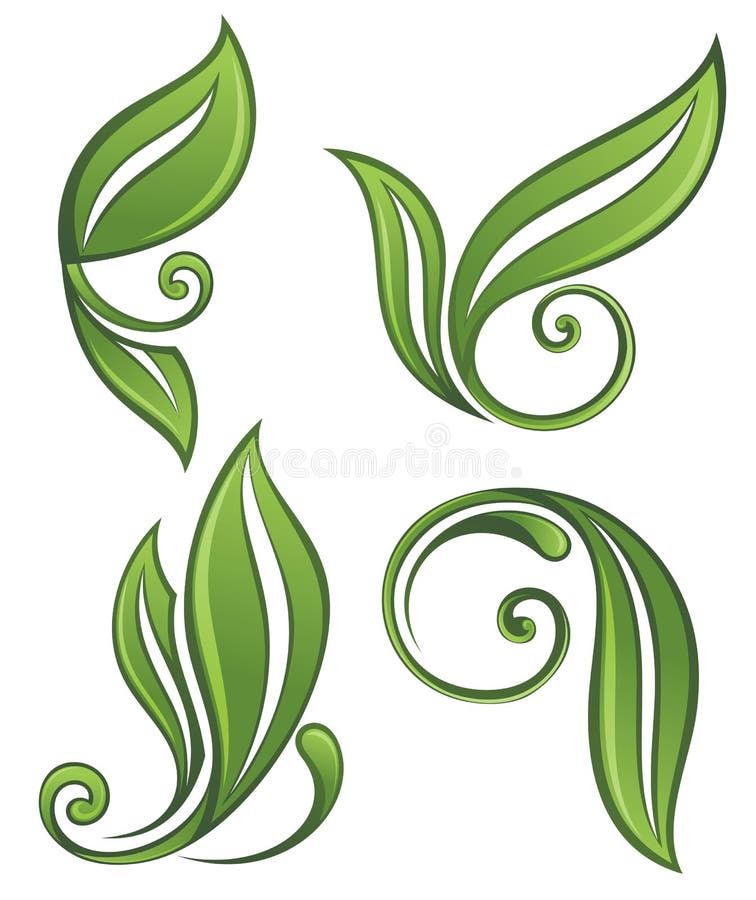 Green Leaves. Element for Design Stock Vector - Illustration of ...