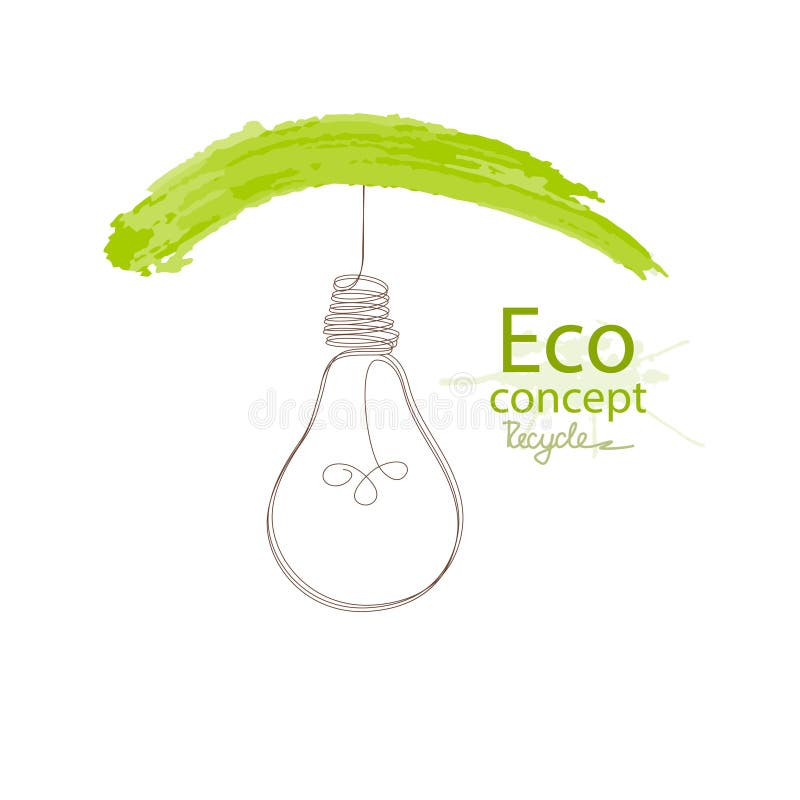 Green Light, Environmental Concept Stock Vector Illustration of