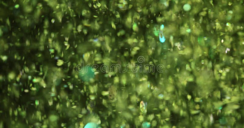 Green light green sparkles bokeh with stars abstract background royalty free illustration